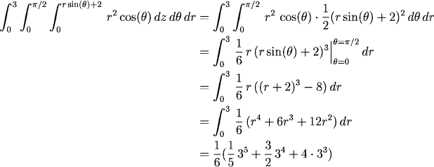 evaluated integral